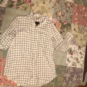 Banana republic MP black and white flannel